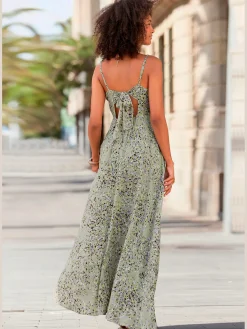 LASCANA Robes<Robe longue belle encolure en v