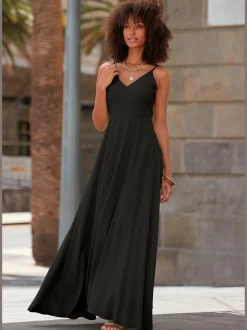 LASCANA Robes<Robe longue belle encolure en v