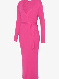 LASCANA Robes<Robe longue cache-cœur en tricot