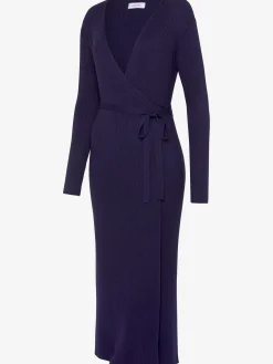 LASCANA Robes<Robe longue cache-cœur en tricot