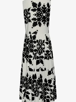 Vivance Robes<Robe longue col v à bordure