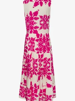 Vivance Robes<Robe longue col v à bordure