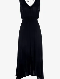 s.Oliver Robes<Robe longue discrète bordure en dentelle à l'encolure