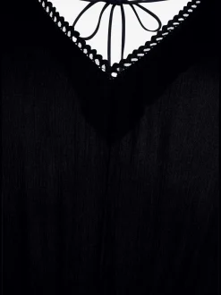 s.Oliver Robes<Robe longue discrète bordure en dentelle à l'encolure