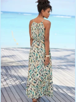 LASCANA Robes<Robe longue encolure américaine