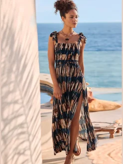 Buffalo Robes<Robe longue encolure droite