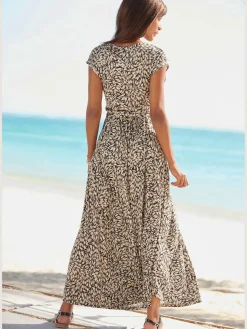 Buffalo Robes<Robe longue encolure effet cache-cœur