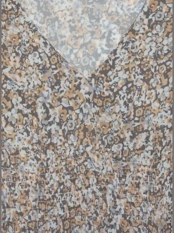 Vivance Robes<Robe longue encolure en v dégagée