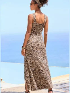 Buffalo Robes<Robe longue encolure en v