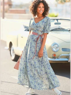 Buffalo Robes<Robe longue encolure en v dégagée