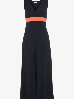 LASCANA Robes<Robe longue encolure en v aspect superposé