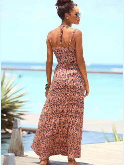 LASCANA Robes<Robe longue encolure en v dégagée