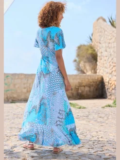 Buffalo Robes<Robe longue encolure en v dégagée