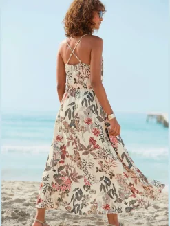 LASCANA Robes<Robe longue encolure ronde