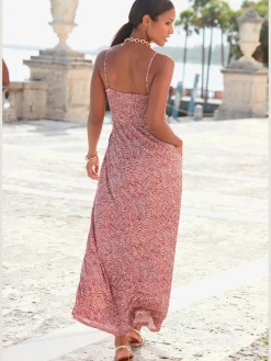 Vivance Robes<Robe longue encolure ronde