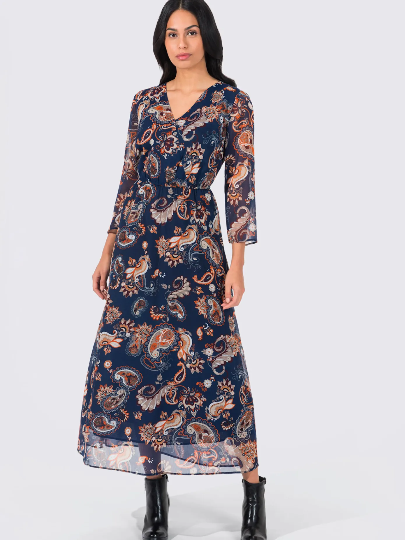 Robes<Robe longue qualité tissée