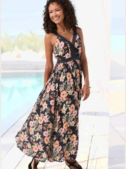 Buffalo Robes<Robe longue robe d'été imprimée