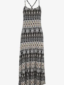 LASCANA Robes<Robe longue robe en jersey à encolure ronde dégagée