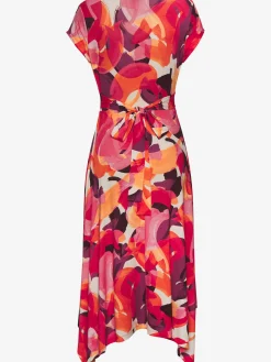 Vivance Robes<Robe mi-longue col chevauchant