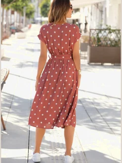 LASCANA Robes<Robe mi-longue encolure haute