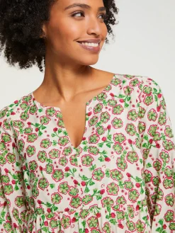 Linea Tesini Robes<Robe tissée imprimé tendance