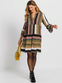 Robes<Robe tissée pure viscose