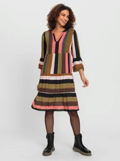 Robes<Robe tissée pure viscose