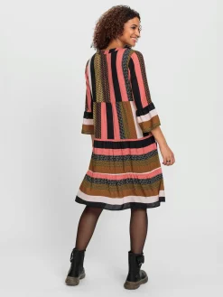 Robes<Robe tissée pure viscose