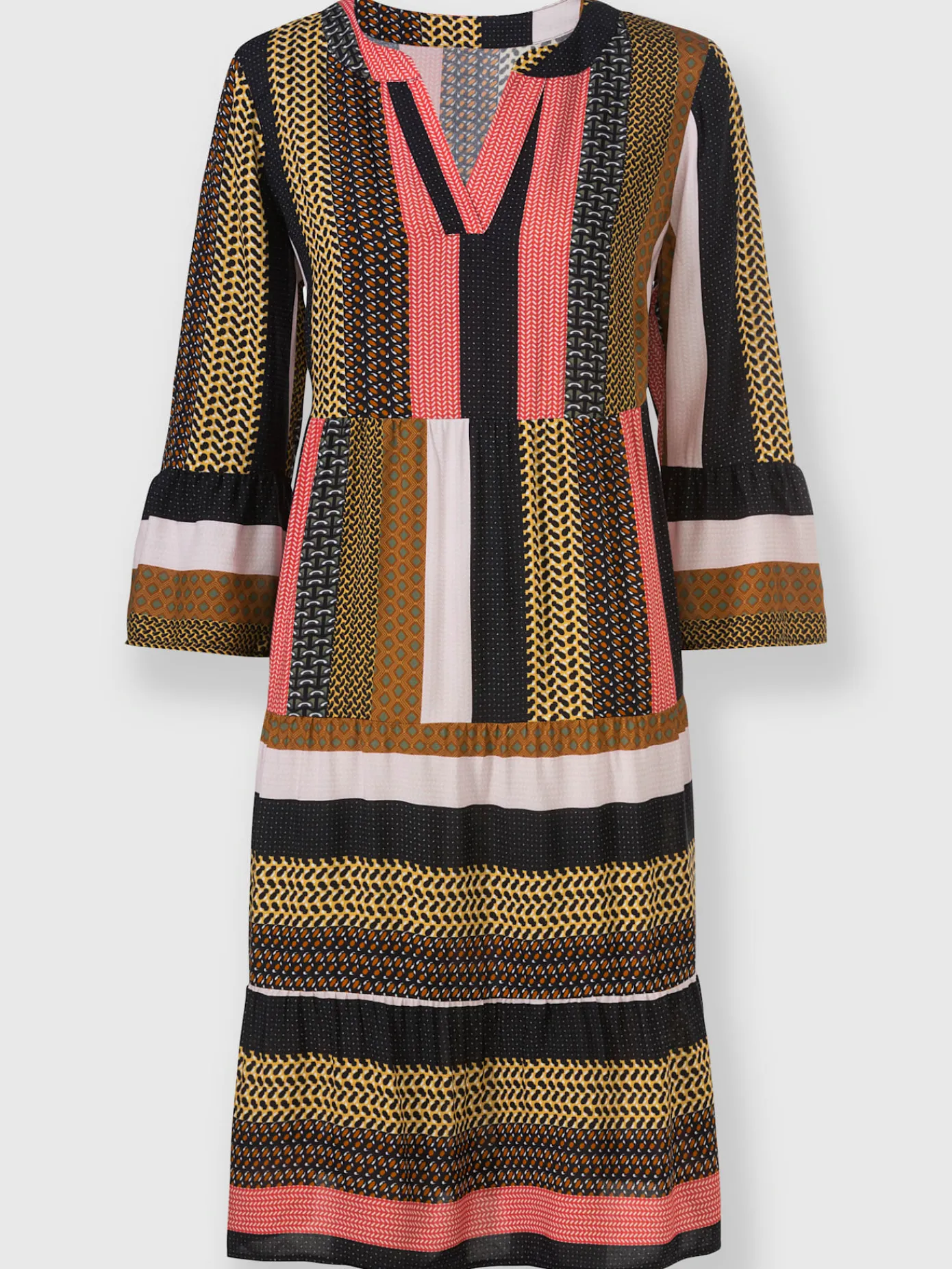 Robes<Robe tissée pure viscose