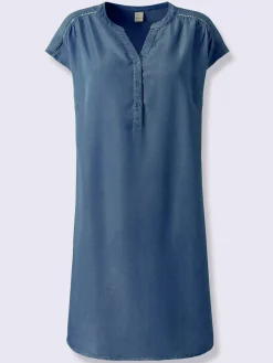 Linea Tesini Robes<Robe tunique pur lyocell