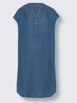 Linea Tesini Robes<Robe tunique pur lyocell