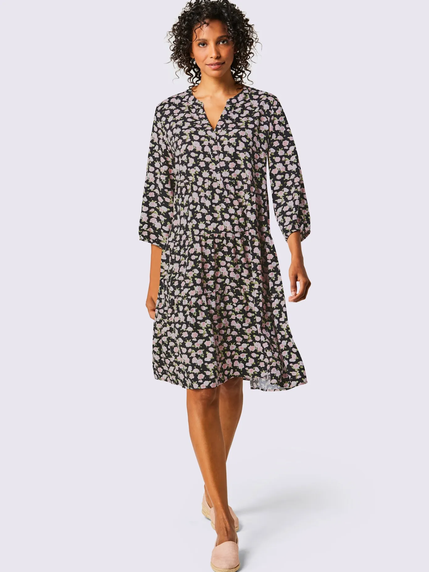 CREATION L PREMIUM Tenues De Cérémonie|Robes<Robe évasée mélange de modal doux