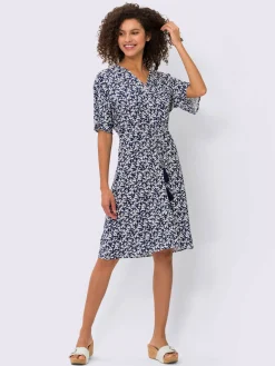 Linea Tesini Robes<Robe évasée qualité tissée