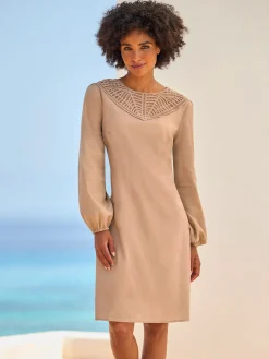 Linea Tesini Robes<Robe évasée qualité tissée