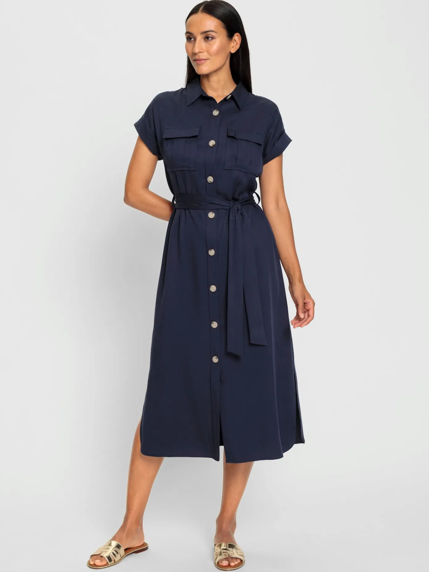 Rick Cardona Robes<Robe-chemisier pur lyocell