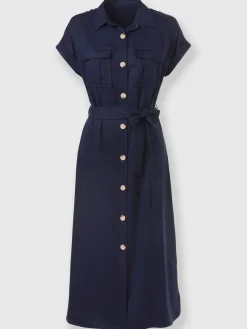 Rick Cardona Robes<Robe-chemisier pur lyocell