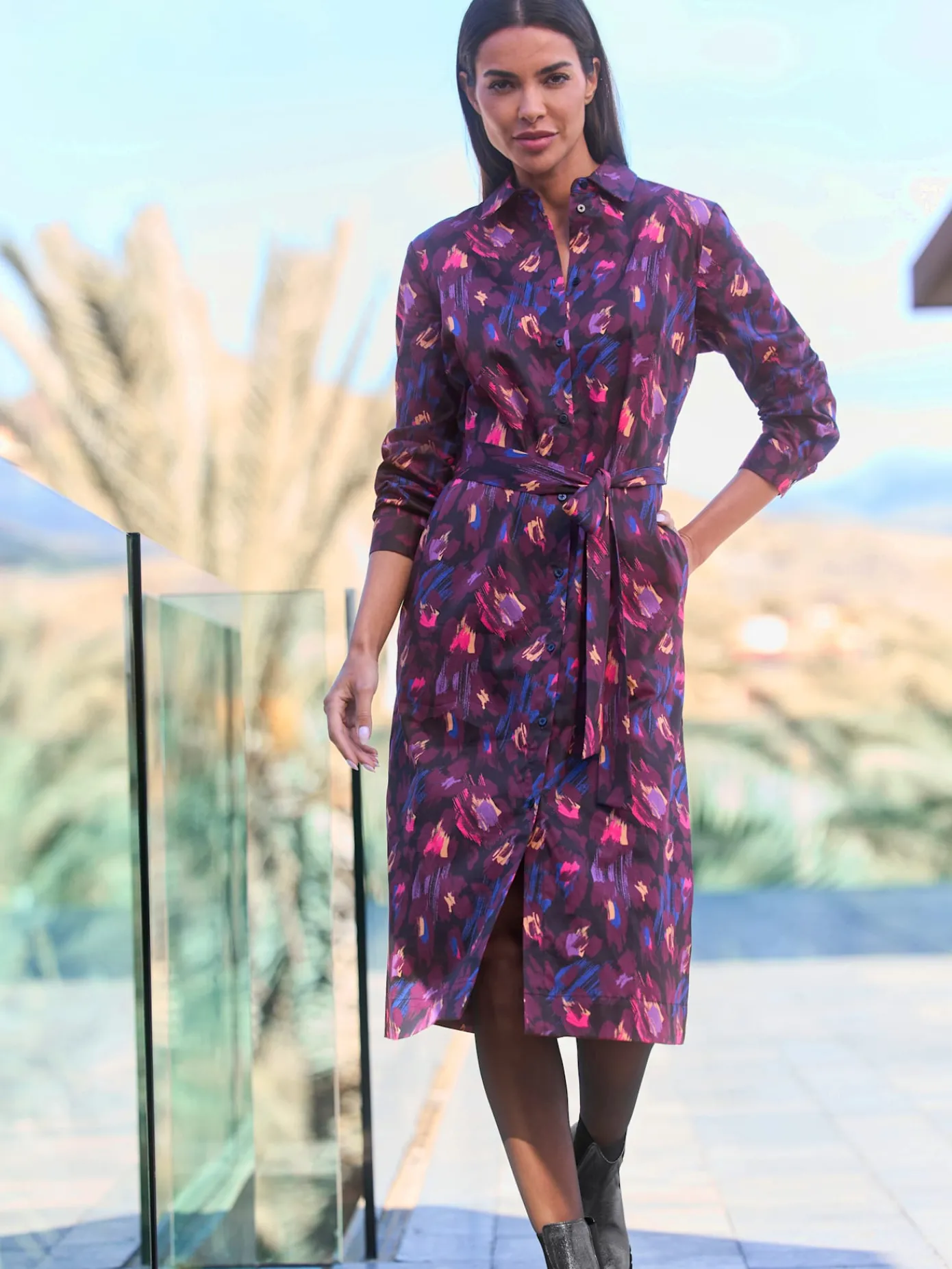 Rick Cardona Robes<Robe-chemisier qualité tissée