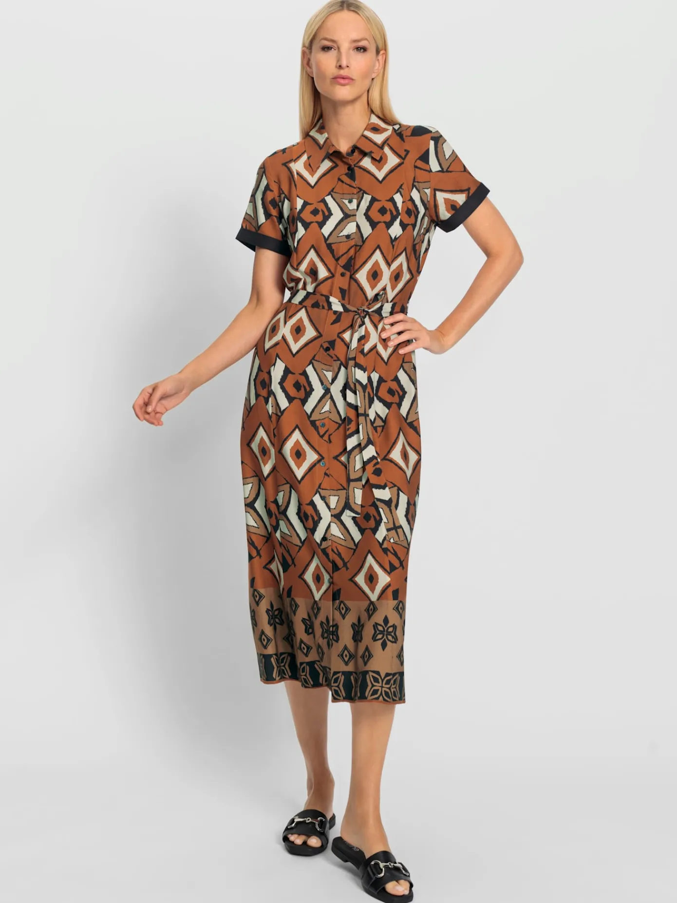 Rick Cardona Robes<Robe-chemisier qualité tissée