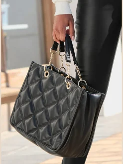 Vivance Maroquinerie<Sac à main avec matelassage tendance et anse à chaîne dorée