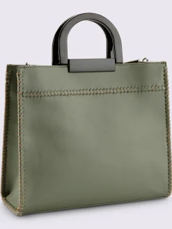 Maroquinerie<Sac coutures décoratives