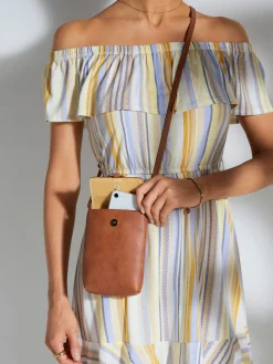 LASCANA Maroquinerie<Sac en bandoulière pochette pour téléphone tendance avec détails couleur or