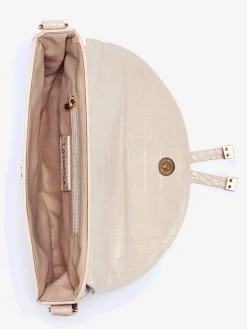 Vivance Maroquinerie<Sac en bandoulière sac à main imitation croco tendance aux détails couleur or