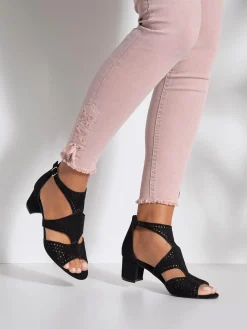 LASCANA Sandales<Sandales à brides découpes tendance et talon bottier confortable