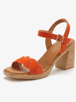 LASCANA Sandales<Sandales à brides talon bottier confortable et bride à l'effet tressé