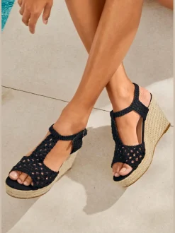 LASCANA Sandales<Sandales compensées sandales d'été avec talon compensé