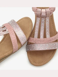 LASCANA Sandales<Sandales d'été avec petites pierres brillantes tendance