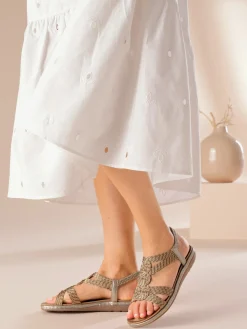 Sandales<Sandales matière textile agréable à porter