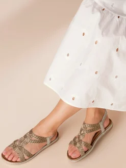 Sandales<Sandales matière textile agréable à porter