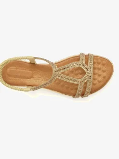 Vivance Sandales<Sandales petites pierres décoratives pour une allure sophistiquée et raffinée