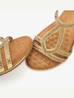 Vivance Sandales<Sandales petites pierres décoratives pour une allure sophistiquée et raffinée